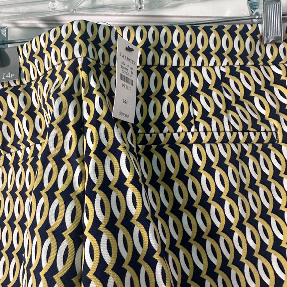 TALBOTS CHATHAM SLIM ANKLE PANTS - patterned - Picture 2 of 2